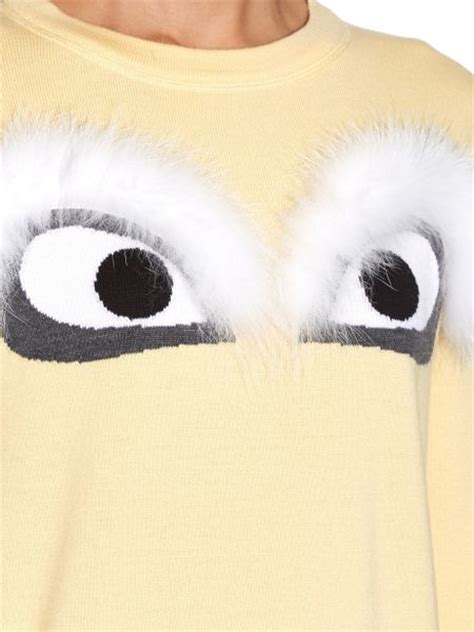 fendi sweater yellow eyes|fendi clothing for women.